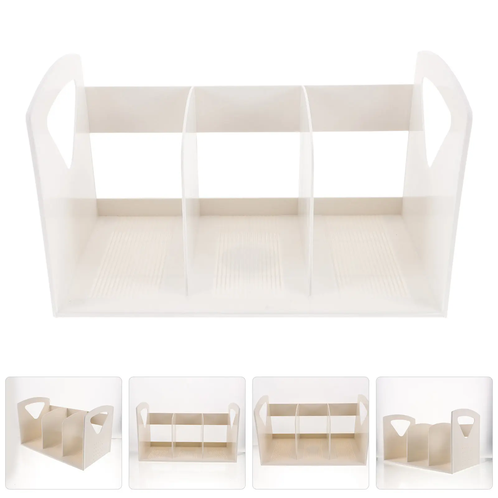Large Size White Desktop Organizer Bookshelf Sturdy Smooth Surface Portable Storage Rack for Files Documents Books Office Home
Large Size White Desktop Organizer Bookshelf Sturdy Smooth Surface Portable Storage Rack for Files Documents Books Office Home