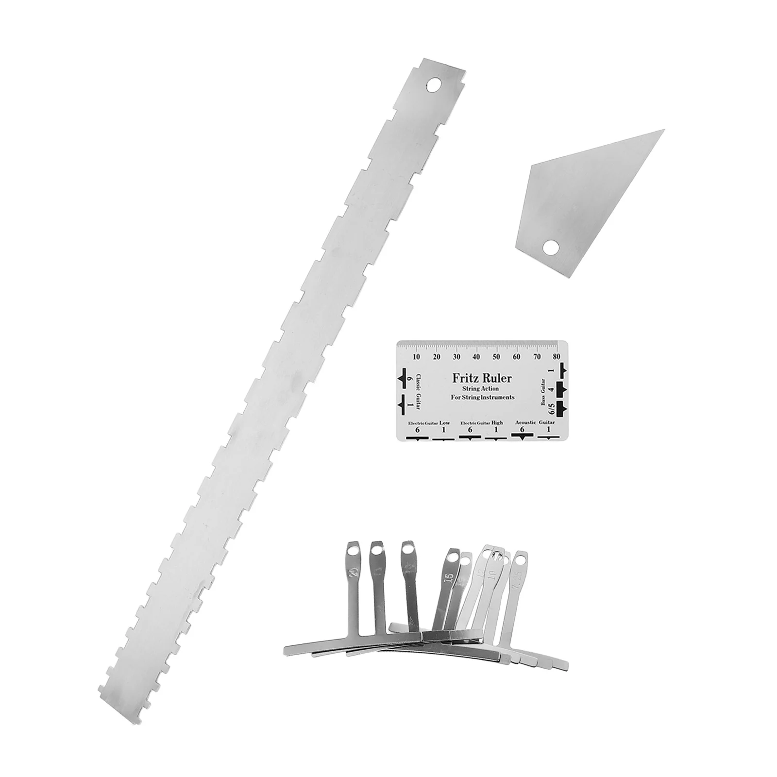 1Set Guitar String Action Gauge Ruler Notched Straight Edge Radius Gauge Fret Rocker Steel Setup Tool Guitar Repair
1Set Guitar String Action Gauge Ruler Notched Straight Edge Radius Gauge Fret Rocker Steel Setup Tool Guitar Repair