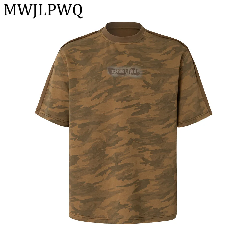 MWJLPWQ American Retro Camouflage Short-Sleeve T-Shirt For Men Summer Casual Loose Fit Rough Edge Stitching Tee Trendy 15388
MWJLPWQ American Retro Camouflage Short-Sleeve T-Shirt For Men Summer Casual Loose Fit Rough Edge Stitching Tee Trendy 15388