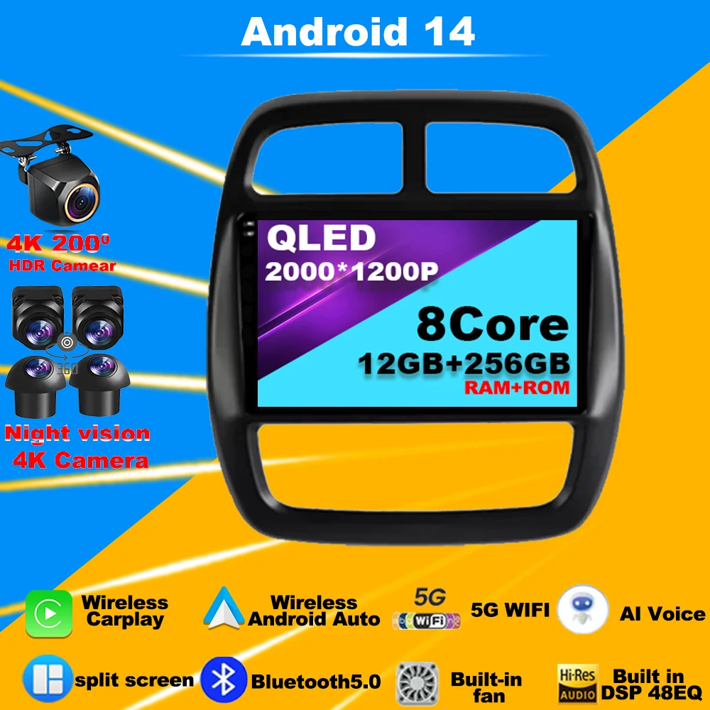 Android 14 Car Radio Carplay For Renault Kwid 2015 - 2019 Multimedia Video Player NO 2din Autoradio Navigation Stereo Screen dvd
Android 14 Car Radio Carplay For Renault Kwid 2015 - 2019 Multimedia Video Player NO 2din Autoradio Navigation Stereo Screen dvd