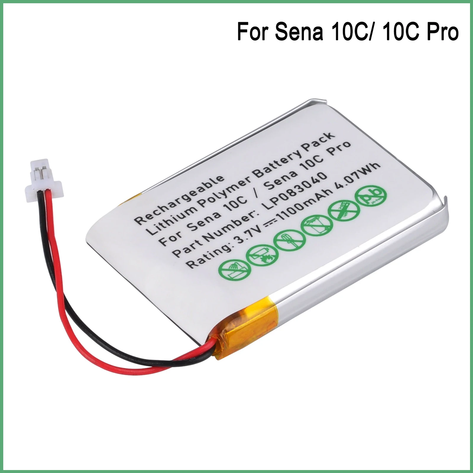 803040 Replacement Battery for Sena 10C/ 10C Pro Motorcycle Bluetooth Camera
803040 Replacement Battery for Sena 10C/ 10C Pro Motorcycle Bluetooth Camera