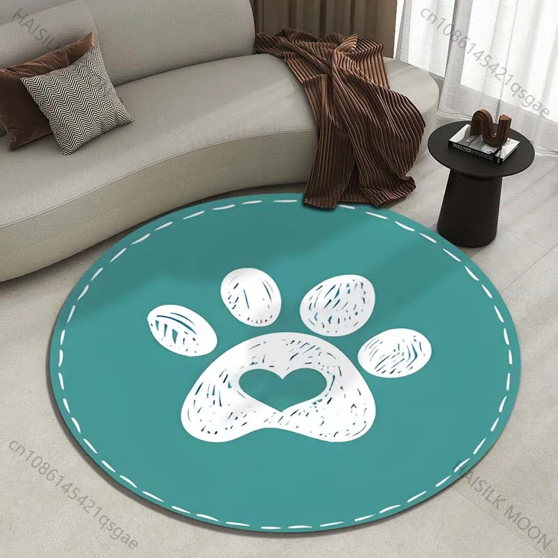 Multiple sizes Paw print with heart Print Round Carpet Living Room Bedroom Table Chair Sofa Decorative Carpet Luxury gifts
Multiple sizes Paw print with heart Print Round Carpet Living Room Bedroom Table Chair Sofa Decorative Carpet Luxury gifts