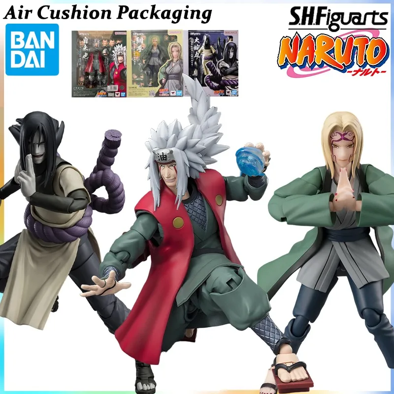 Bandai Genuine S.H.F Naruto Series Konoha The Legendary Sannin Jiraiya Tsunade Orochimaru Combat Team Action Figures Model Toy
Bandai Genuine S.H.F Naruto Series Konoha The Legendary Sannin Jiraiya Tsunade Orochimaru Combat Team Action Figures Model Toy