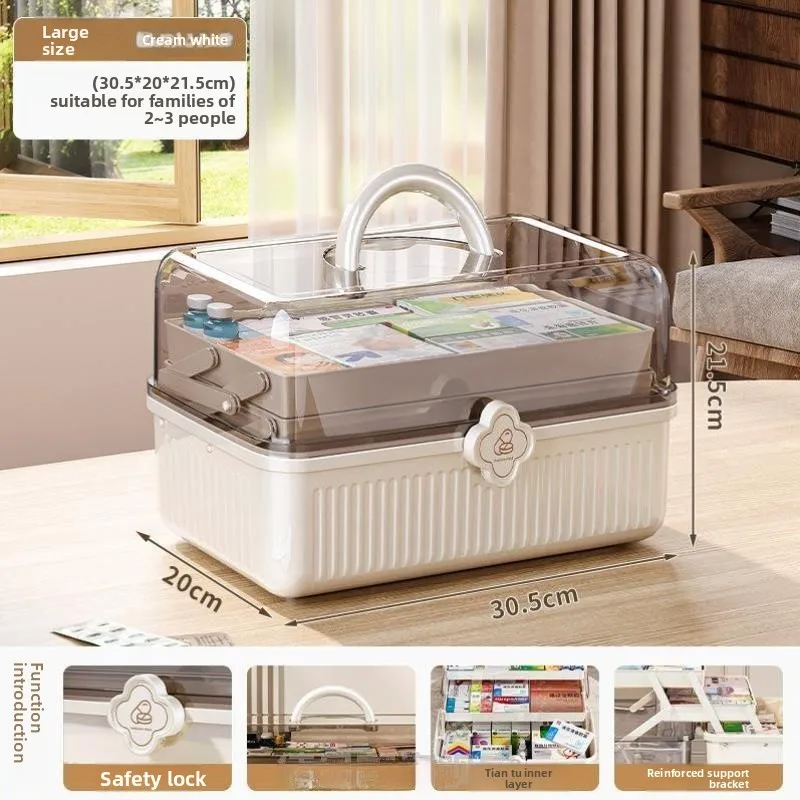 Большая медицинская аптечка многослойная, пластиковый контейнер для экстренной помощи, для дома, класса, общежития, высокая эстетическая ценность
Большая медицинская аптечка многослойная, пластиковый контейнер для экстренной помощи, для дома, класса, общежития, высокая эстетическая ценность