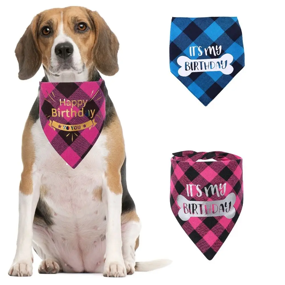 Unique Double Sided Dog Triangle Scarf Washable Soft Pet Triangle Bandanas Breathable Printed Dog Bandanas Birthday Theme
Unique Double Sided Dog Triangle Scarf Washable Soft Pet Triangle Bandanas Breathable Printed Dog Bandanas Birthday Theme
