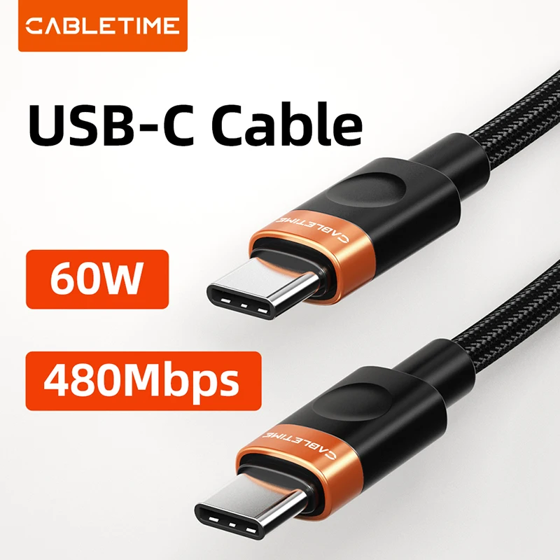Кабель CABLETIME USB C PD 60W 480 Мбит/с, кабель для быстрой зарядки, кабель типа C для ноутбука, зарядный кабель для Huawei, Xiaomi, iphone
Кабель CABLETIME USB C PD 60W 480 Мбит/с, кабель для быстрой зарядки, кабель типа C для ноутбука, зарядный кабель для Huawei, Xiaomi, iphone