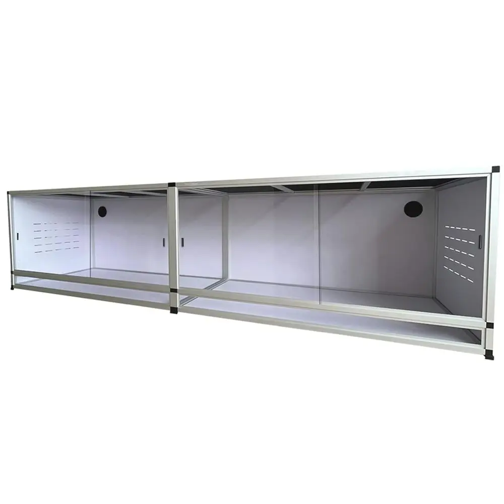 240 Gallon Expandable PVC Vivarium with Tempered Glass Door, Combination Lock for Bearded Dragons, Geckos, Lizards, Snakes - Whi
240 Gallon Expandable PVC Vivarium with Tempered Glass Door, Combination Lock for Bearded Dragons, Geckos, Lizards, Snakes - Whi