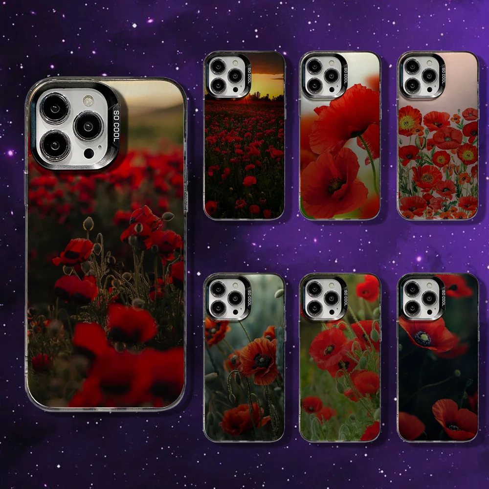 Red Poppies flowers Phone Case For iPhone 16,15,14,13,12,11,Mini,Pro,MAX Pink Matte Silicone Cover
Red Poppies flowers Phone Case For iPhone 16,15,14,13,12,11,Mini,Pro,MAX Pink Matte Silicone Cover