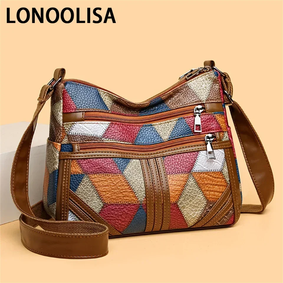 New Crossbody Bag for Women Large Capacity Luxury Handbag Purse Colorful Patchwork Shoulder Bags Female Casual Travel Vintage
New Crossbody Bag for Women Large Capacity Luxury Handbag Purse Colorful Patchwork Shoulder Bags Female Casual Travel Vintage
