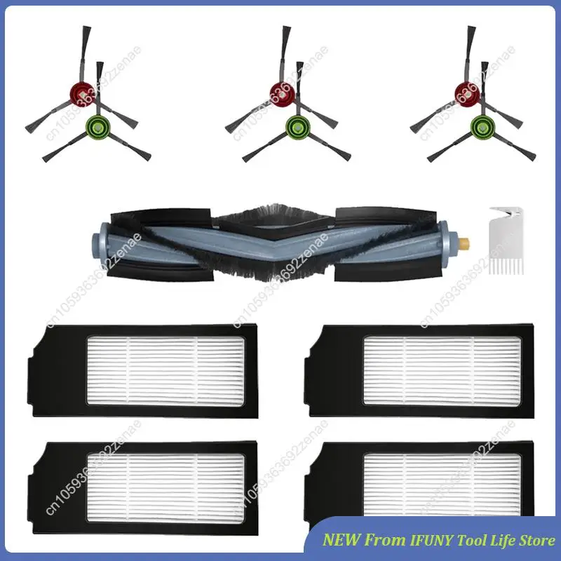 1 комплект основной щетки, боковая щетка, HEPA-фильтр для Ecovacs X1 Omni X1 Plus X1, турбо-пылесос, запасные части, новые
1 комплект основной щетки, боковая щетка, HEPA-фильтр для Ecovacs X1 Omni X1 Plus X1, турбо-пылесос, запасные части, новые