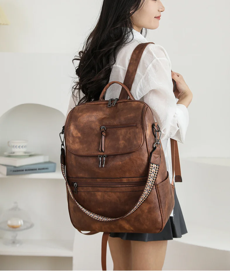 Новинка 2026 года, женский большой кожаный рюкзак для ноутбука, 15,6 дюйма, водонепроницаемые, повседневные, модные, деловые, в стиле ретро, дорожные сумки на плечо для колледжа
Новинка 2026 года, женский большой кожаный рюкзак для ноутбука, 15,6 дюйма, водонепроницаемые, повседневные, модные, деловые, в стиле ретро, дорожные сумки на плечо для колледжа