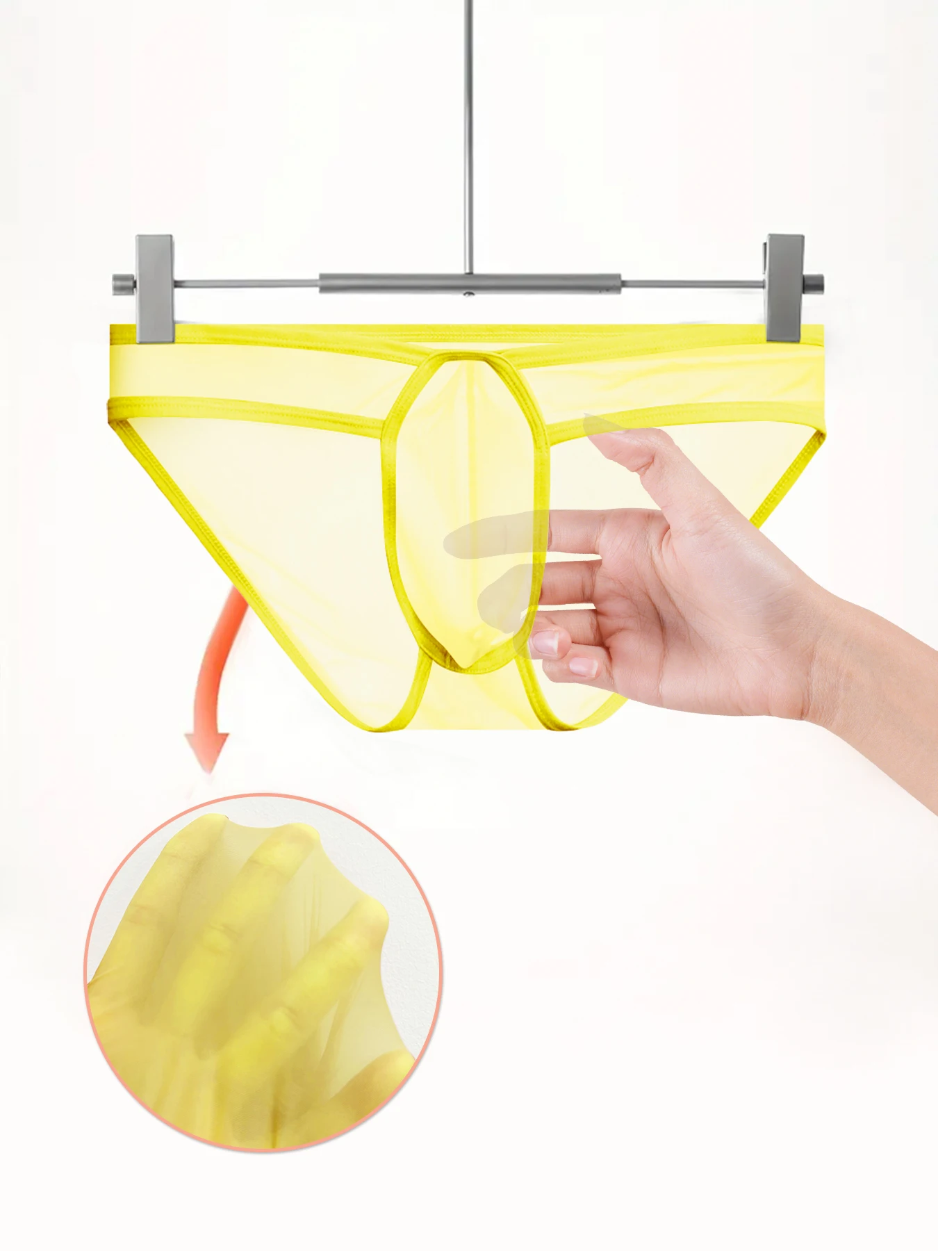 Ice silk Transparent Men's Underwear Independent Large U Pouch Briefs Sexy Low Waist High Fork Underpants For Men Sports Panties
Ice silk Transparent Men's Underwear Independent Large U Pouch Briefs Sexy Low Waist High Fork Underpants For Men Sports Panties