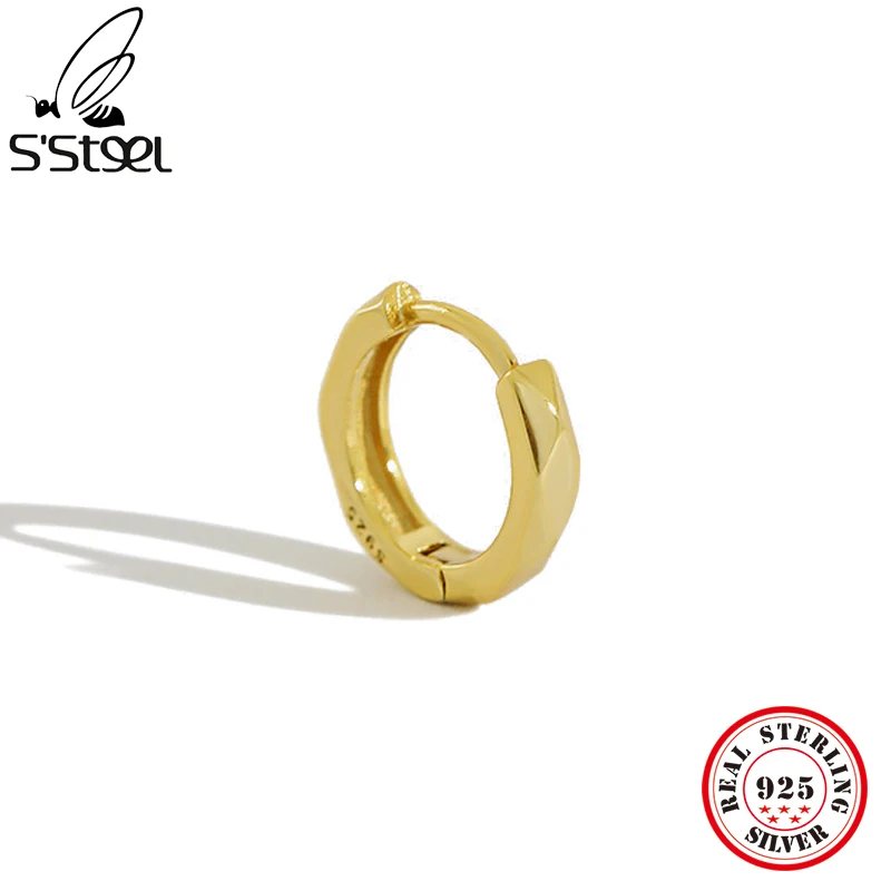 S'STEEL Korean Fashion Simple 1/PCS 925 Sterling Silver Mini Huggie Tiny Hoop Geometric Minimalist Earrings For Women Jewelry
S'STEEL Korean Fashion Simple 1/PCS 925 Sterling Silver Mini Huggie Tiny Hoop Geometric Minimalist Earrings For Women Jewelry