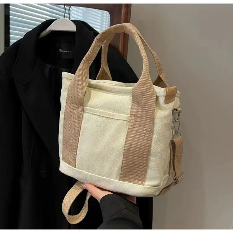 Women Canvas Shoulder Bag Student Messenger Bag Multi Pocket Tote Crossbody Cotton Cloth Large Capacity Shopping Bag Handbag
Women Canvas Shoulder Bag Student Messenger Bag Multi Pocket Tote Crossbody Cotton Cloth Large Capacity Shopping Bag Handbag