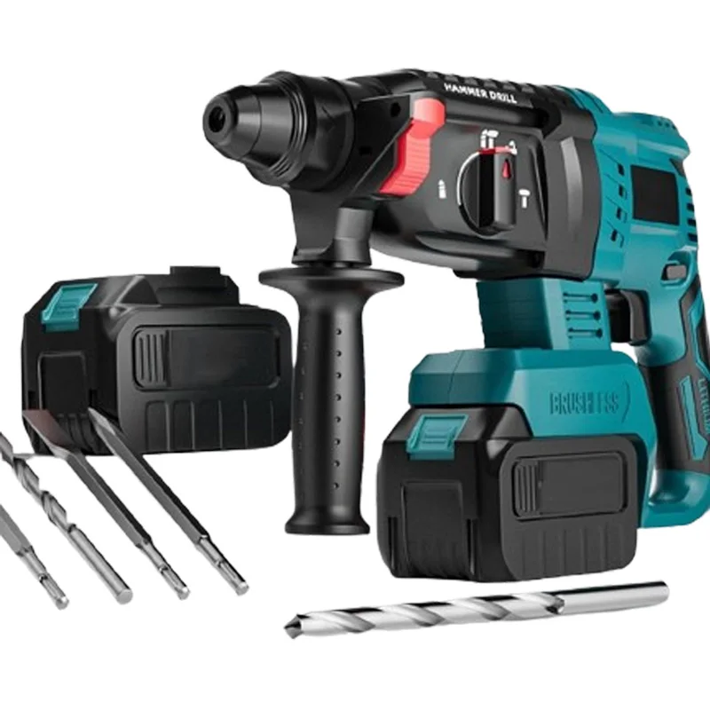 Electric Rotary Hammer Cordless Power Impact Drill With Lithium Battery Power Drill Brushless Electric Drill Power Drill
Electric Rotary Hammer Cordless Power Impact Drill With Lithium Battery Power Drill Brushless Electric Drill Power Drill