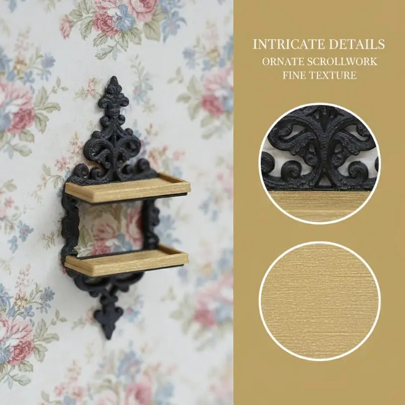 1PC PLA Miniature Storage Rack With Flower Basket 1/12 Scale Vintage Wall Shelf For Dollhouse Diorama Scene Decor
1PC PLA Miniature Storage Rack With Flower Basket 1/12 Scale Vintage Wall Shelf For Dollhouse Diorama Scene Decor