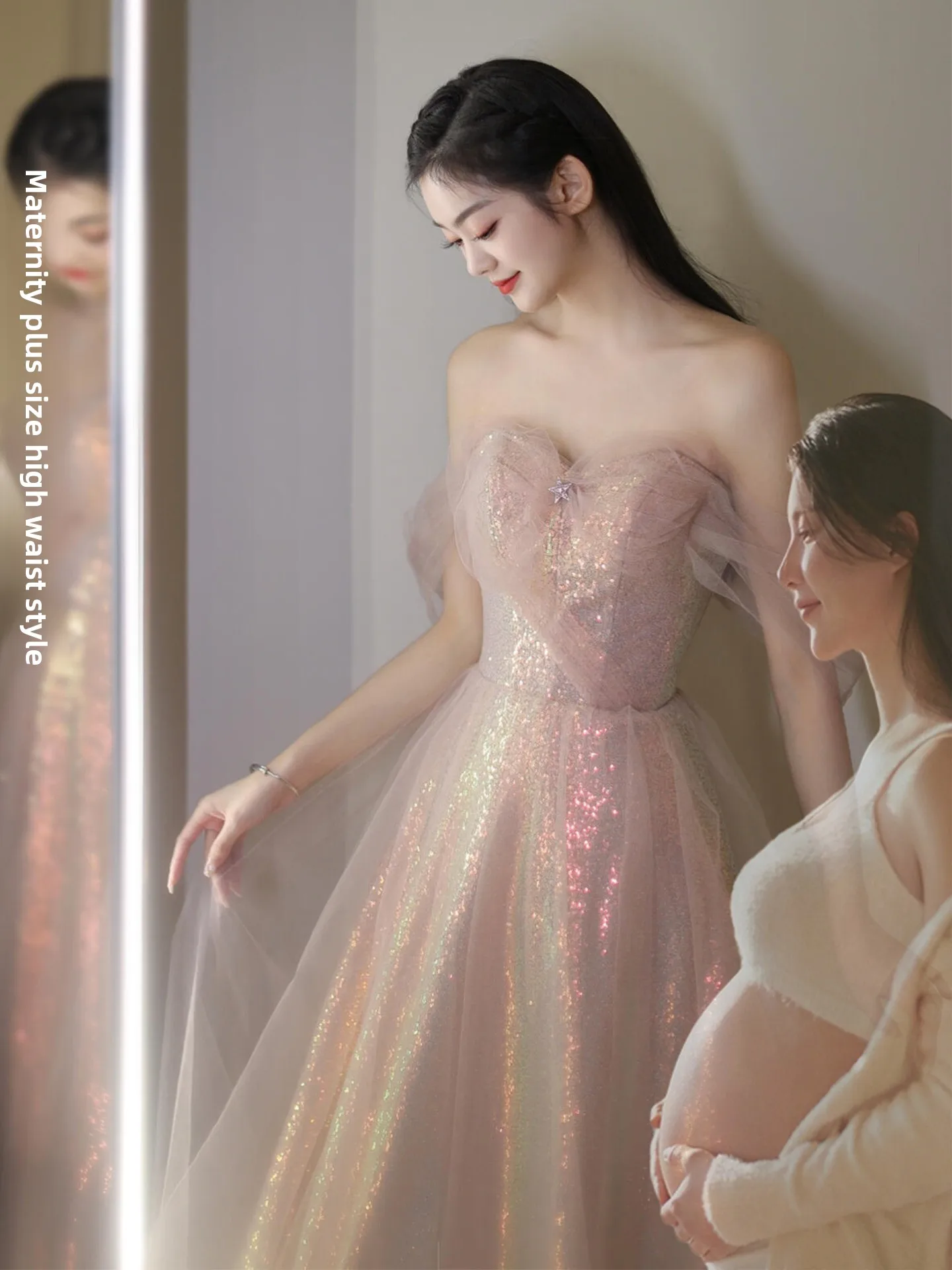 Pink One-oulder Wedding Dr Sparkling Sequins Ele High Waist A-Line Skirt Long Evening Gown for Women Adult Ceremony
Pink One-oulder Wedding Dr Sparkling Sequins Ele High Waist A-Line Skirt Long Evening Gown for Women Adult Ceremony