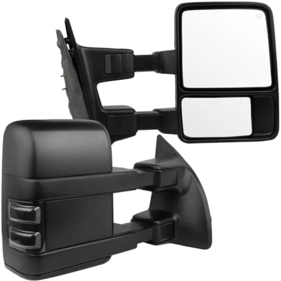 Tow Mirrors Fit for 1999-2007 Ford F250/F350/F450/F550 Super Duty Left Right Side Power Operation Heated Turn Signal Light Blac
Tow Mirrors Fit for 1999-2007 Ford F250/F350/F450/F550 Super Duty Left Right Side Power Operation Heated Turn Signal Light Blac