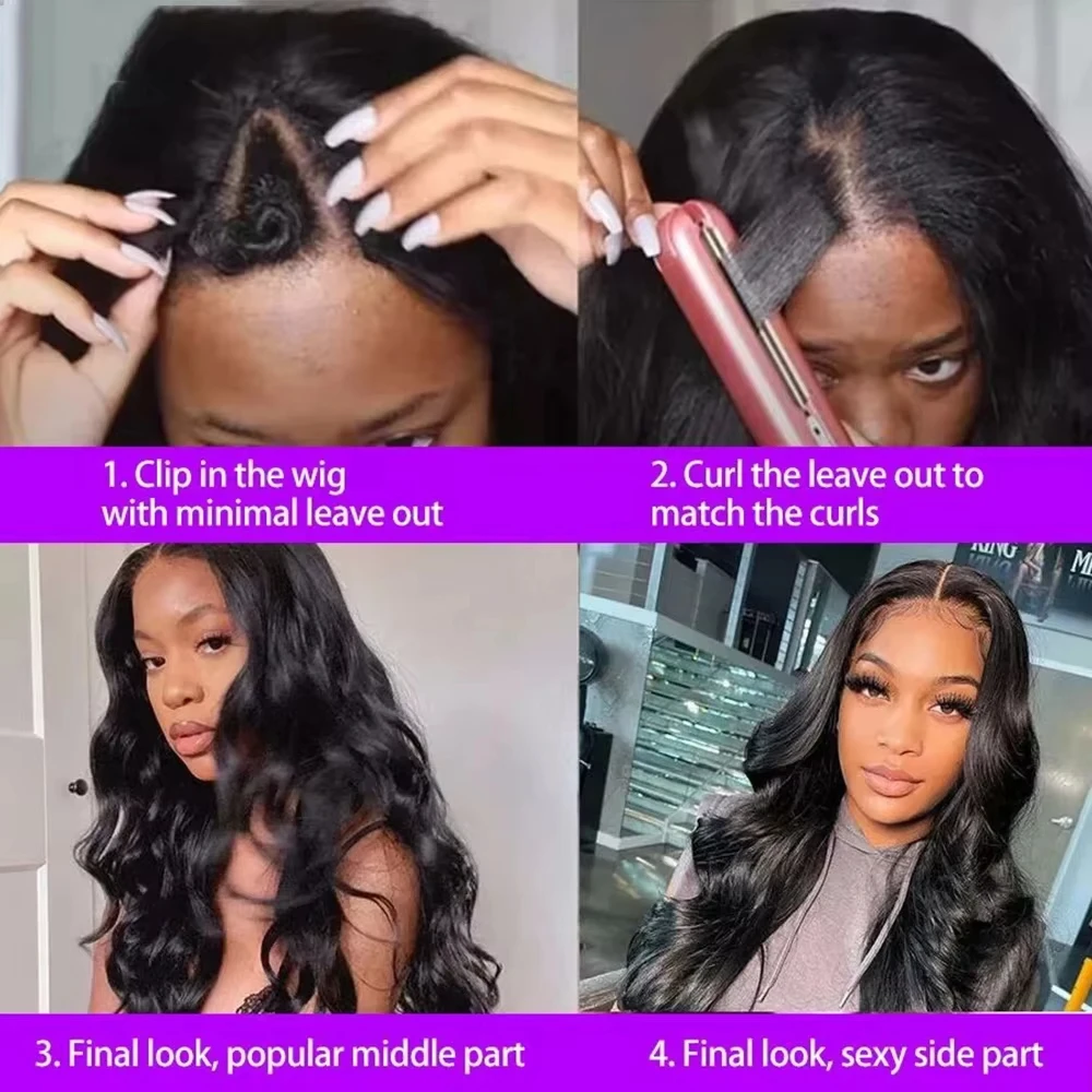V Part Wigs Human Hair Body Wave Glueless Human Hair Wig For Women V Shape Machine Made Wigs Hd LaceFull Head Clip No Leave Out
V Part Wigs Human Hair Body Wave Glueless Human Hair Wig For Women V Shape Machine Made Wigs Hd LaceFull Head Clip No Leave Out