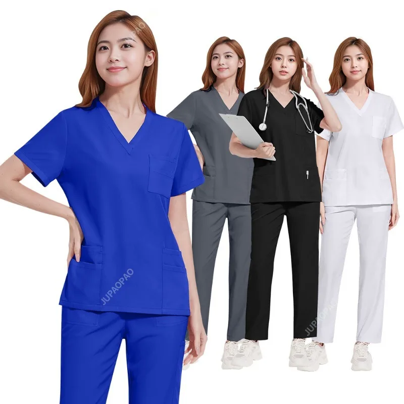 Surgical Uniforms Woman Nursing Enfermeria Sets Top Pant Articles Medical Uniform Scrub Clinical Beauty Salon Spa Hospital Suits
Surgical Uniforms Woman Nursing Enfermeria Sets Top Pant Articles Medical Uniform Scrub Clinical Beauty Salon Spa Hospital Suits