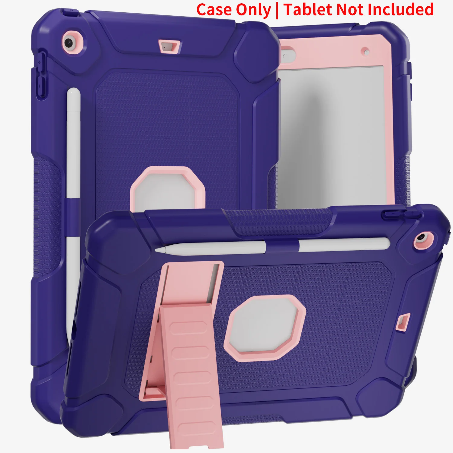 For iPad Mini 6 7 iPad 10th A16 for Air 5/6/7/8 10.2 9.7 Sturdy shockproof protective case with stand, pen holder - deep purple
For iPad Mini 6 7 iPad 10th A16 for Air 5/6/7/8 10.2 9.7 Sturdy shockproof protective case with stand, pen holder - deep purple