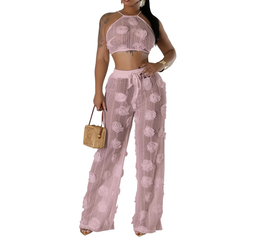 Womens Two Piece Sets Tie Up Vest+Loose Fit Solid Color Pants Two-Piece Set for Women
Womens Two Piece Sets Tie Up Vest+Loose Fit Solid Color Pants Two-Piece Set for Women