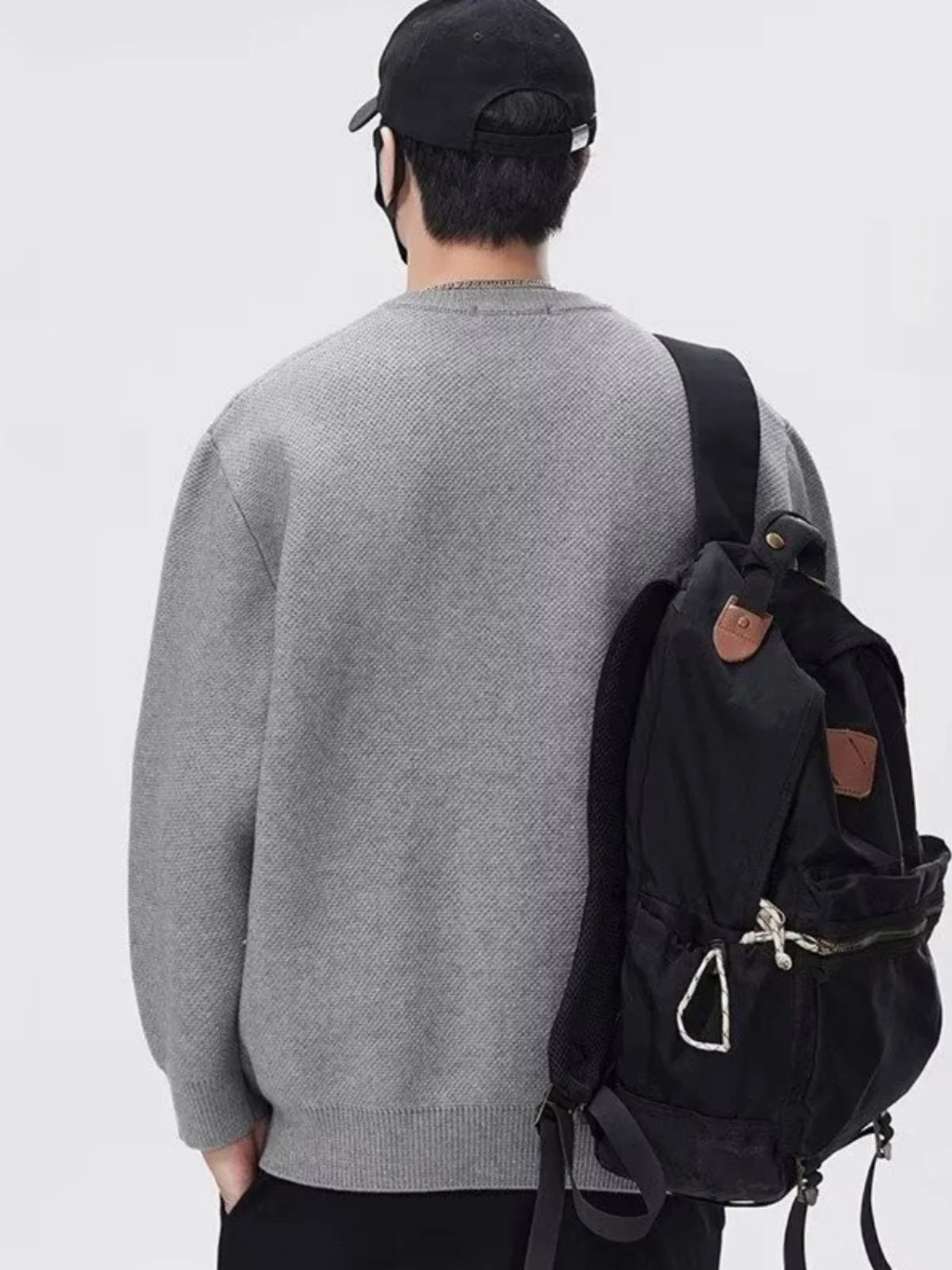 Loose Fit Knit Cardigan Baseball Collar Pure Color Casual Sle for Men And Women Autumn 2024 Faion Urban Trend Long Sve
Loose Fit Knit Cardigan Baseball Collar Pure Color Casual Sle for Men And Women Autumn 2024 Faion Urban Trend Long Sve