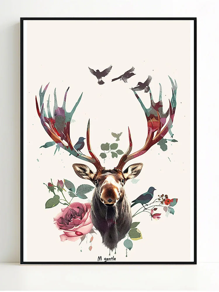 Nordic Poster Style Deer Wall Art Canvas Painting Print Wall Painting Suitable for Bedroom Living Room Decoration
Nordic Poster Style Deer Wall Art Canvas Painting Print Wall Painting Suitable for Bedroom Living Room Decoration