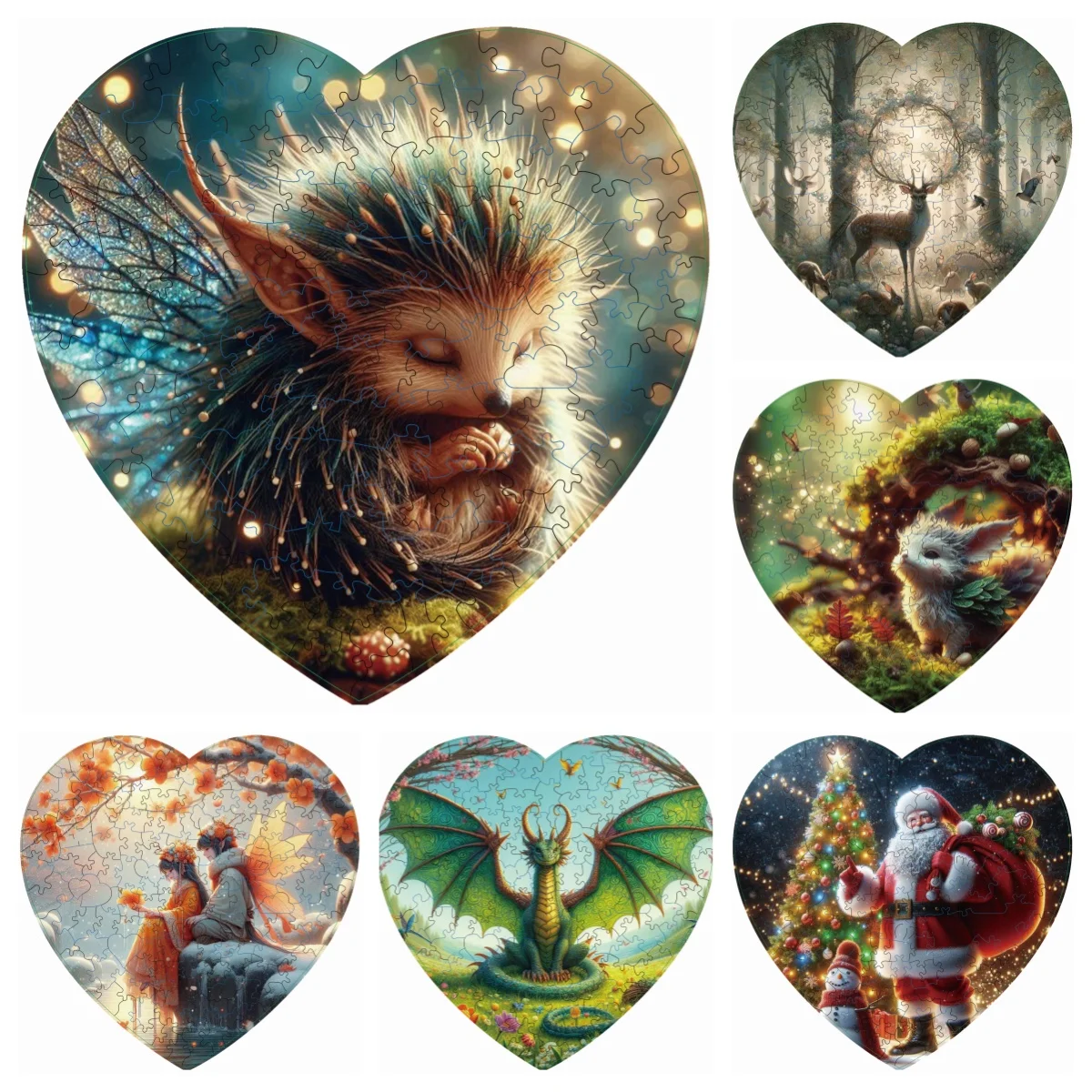 Hedgehog Dragon Santa Claus Puzzle High Difficulty Toy Puzzle Concentration Training Christma Birthday Holiday Gifts Home Decor
Hedgehog Dragon Santa Claus Puzzle High Difficulty Toy Puzzle Concentration Training Christma Birthday Holiday Gifts Home Decor