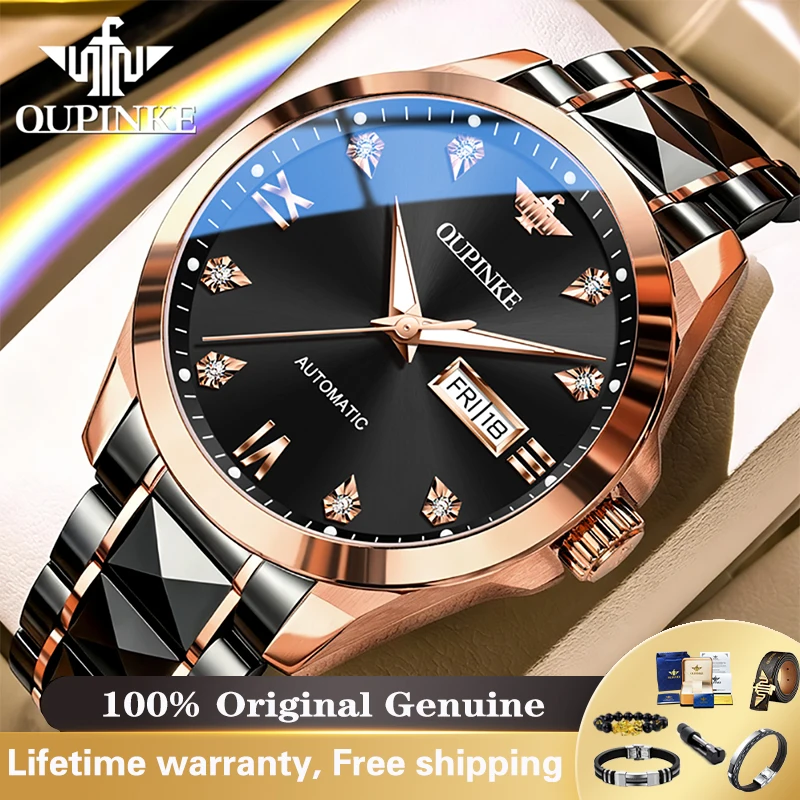 OUPINKE 3330 Mens Watch Automatic Mechanical Watch 50M Waterproof Tungsten Steel Wristwatch For Man Original Luxury Business
OUPINKE 3330 Mens Watch Automatic Mechanical Watch 50M Waterproof Tungsten Steel Wristwatch For Man Original Luxury Business