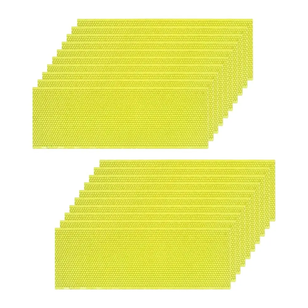 20 Pack Beehive Waxed Coated Foundation Sheet, 5-5/8-inch Plastic Honeycombs Bee Wax Nest Foundation Beekeeping Beehive Equip
20 Pack Beehive Waxed Coated Foundation Sheet, 5-5/8-inch Plastic Honeycombs Bee Wax Nest Foundation Beekeeping Beehive Equip