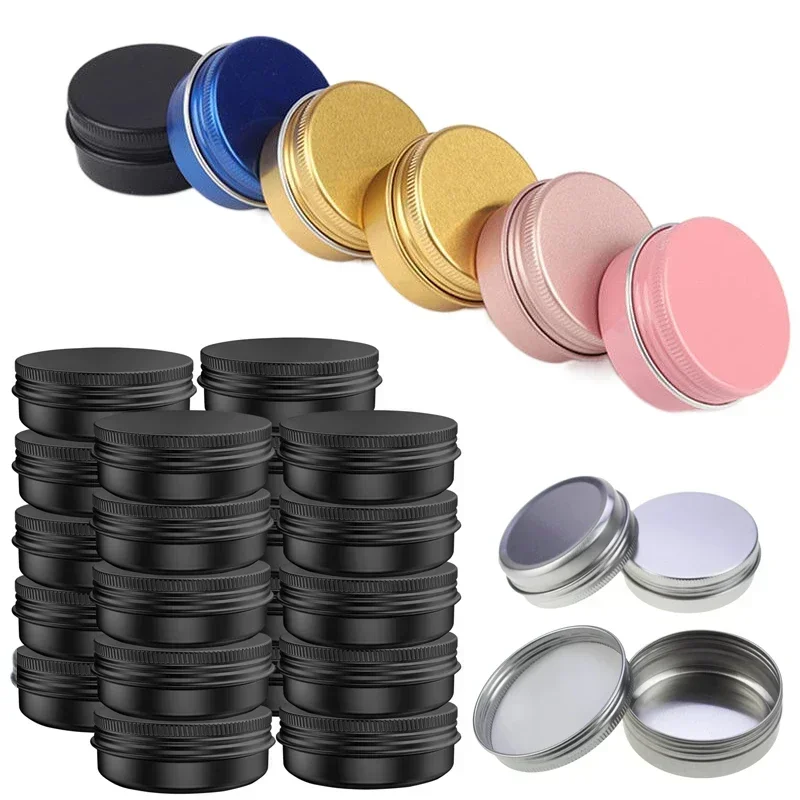 30Pcs 5g-60g Aluminum Jars Lip Balm Cans Tea Storage Pots Makeup Travel Containers Refillable Metal Cosmetic Tins Colored
30Pcs 5g-60g Aluminum Jars Lip Balm Cans Tea Storage Pots Makeup Travel Containers Refillable Metal Cosmetic Tins Colored