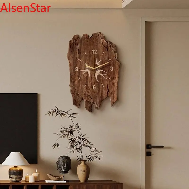 Quiet Wind Dining Room Clock Creative Unique Fake Wood Swallow Painting Wall Hanging Clock Watch TV Sofa Background Decoration
Quiet Wind Dining Room Clock Creative Unique Fake Wood Swallow Painting Wall Hanging Clock Watch TV Sofa Background Decoration