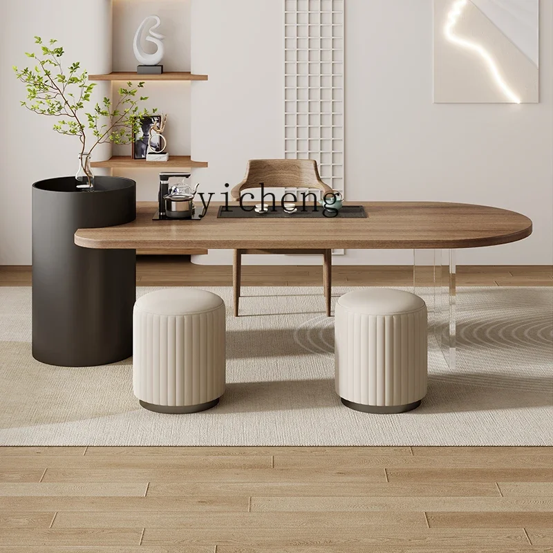 Z1 balcony small tea tablee chair combination household solid wood kettle integrated tea table
Z1 balcony small tea tablee chair combination household solid wood kettle integrated tea table