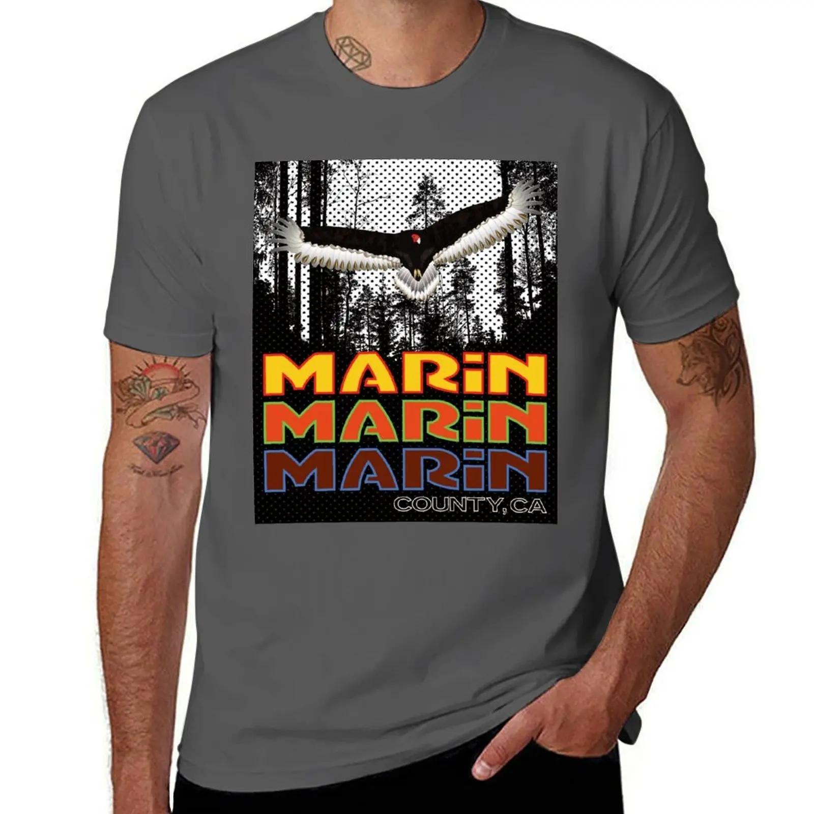 Marin County California Forest Vulture, T-Shirt Breathable Workout Short Sleeve Top
Marin County California Forest Vulture, T-Shirt Breathable Workout Short Sleeve Top