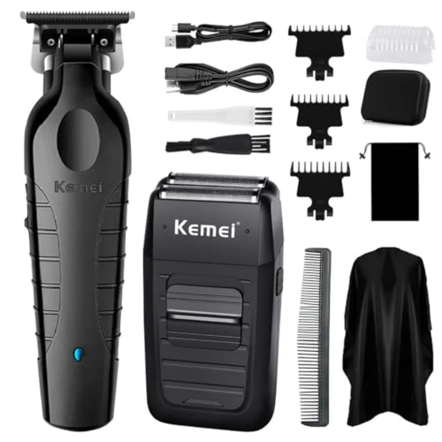 Hair Clipper and Shaver Set Professional Cordless Hair Trimmer for Men, Electric Beard Trimmers Double foil shavers, Barber Cli
Hair Clipper and Shaver Set Professional Cordless Hair Trimmer for Men, Electric Beard Trimmers Double foil shavers, Barber Cli