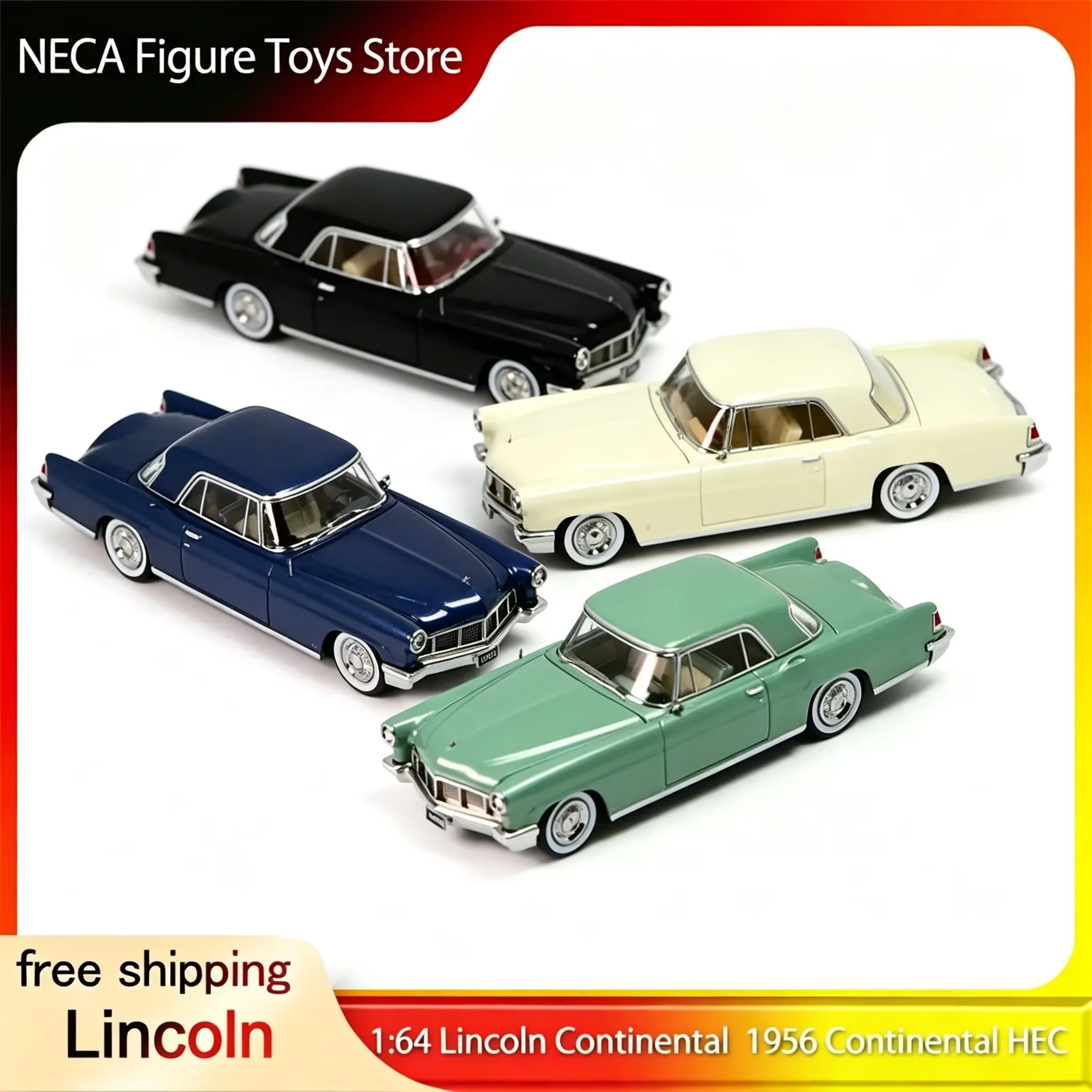 GFCC Diecast Car Model toy 1:64 Scale 1956 Lincoln Continental Alloy HEC Exhibition Version Collectible For Hobby Enthusiasts
GFCC Diecast Car Model toy 1:64 Scale 1956 Lincoln Continental Alloy HEC Exhibition Version Collectible For Hobby Enthusiasts