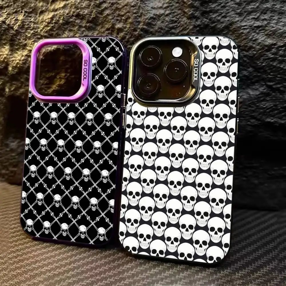 Skull pattern Phone Case For iPhone 17,16,15,14,13,12,11,Pro Max,Plus black Candy Silver Cover
Skull pattern Phone Case For iPhone 17,16,15,14,13,12,11,Pro Max,Plus black Candy Silver Cover