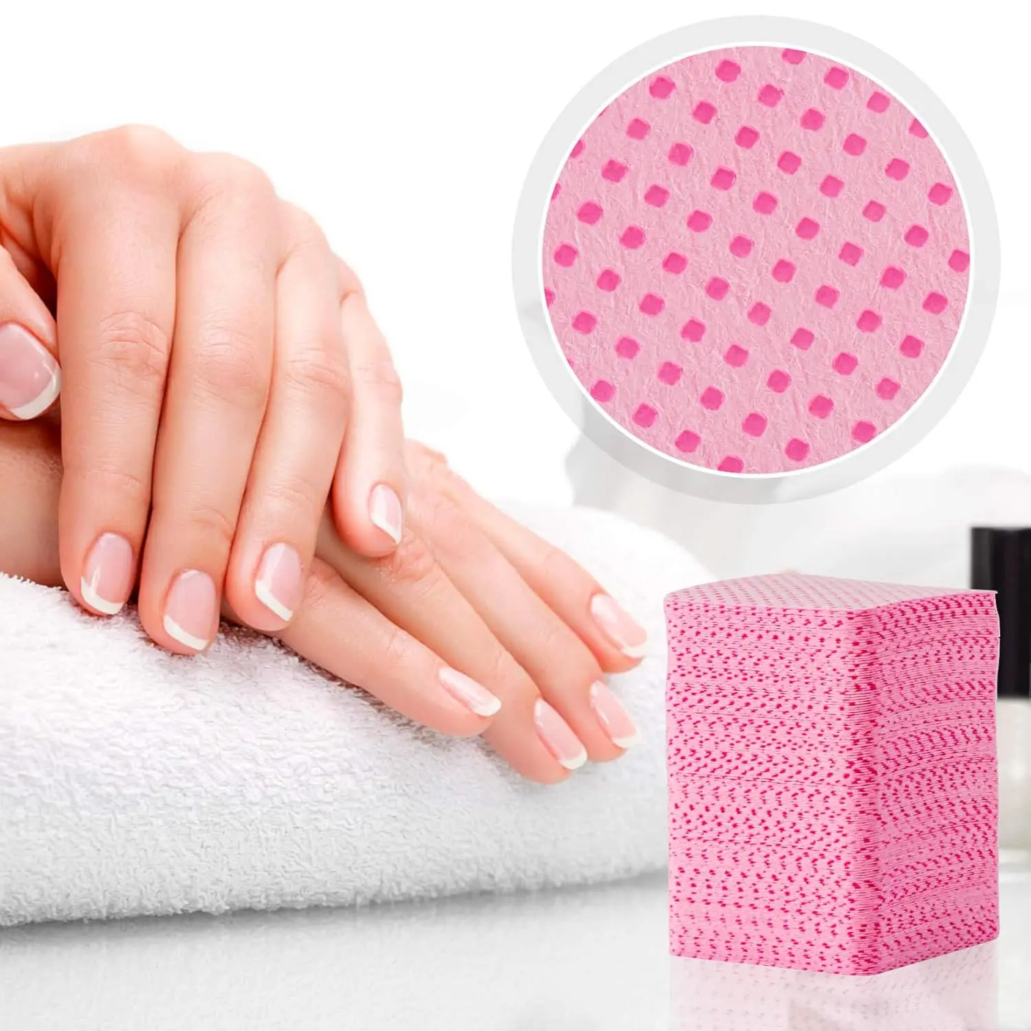 600pcs Cotton Gel Nail Polish Remover Wipes Nail Cleaning Pads Non Woven Lint-Free Nail Pads For Beauty Salon Nail Art Tool
600pcs Cotton Gel Nail Polish Remover Wipes Nail Cleaning Pads Non Woven Lint-Free Nail Pads For Beauty Salon Nail Art Tool