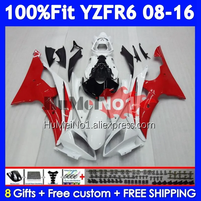 Bodys For YAMAHA YZF White red R6 600 R 6 YZF-600 YZF-R6 359No.30 YZFR6 YZF600 08 09 10 11 12 2013 2014 2015 2016 Fairing Kit
Bodys For YAMAHA YZF White red R6 600 R 6 YZF-600 YZF-R6 359No.30 YZFR6 YZF600 08 09 10 11 12 2013 2014 2015 2016 Fairing Kit