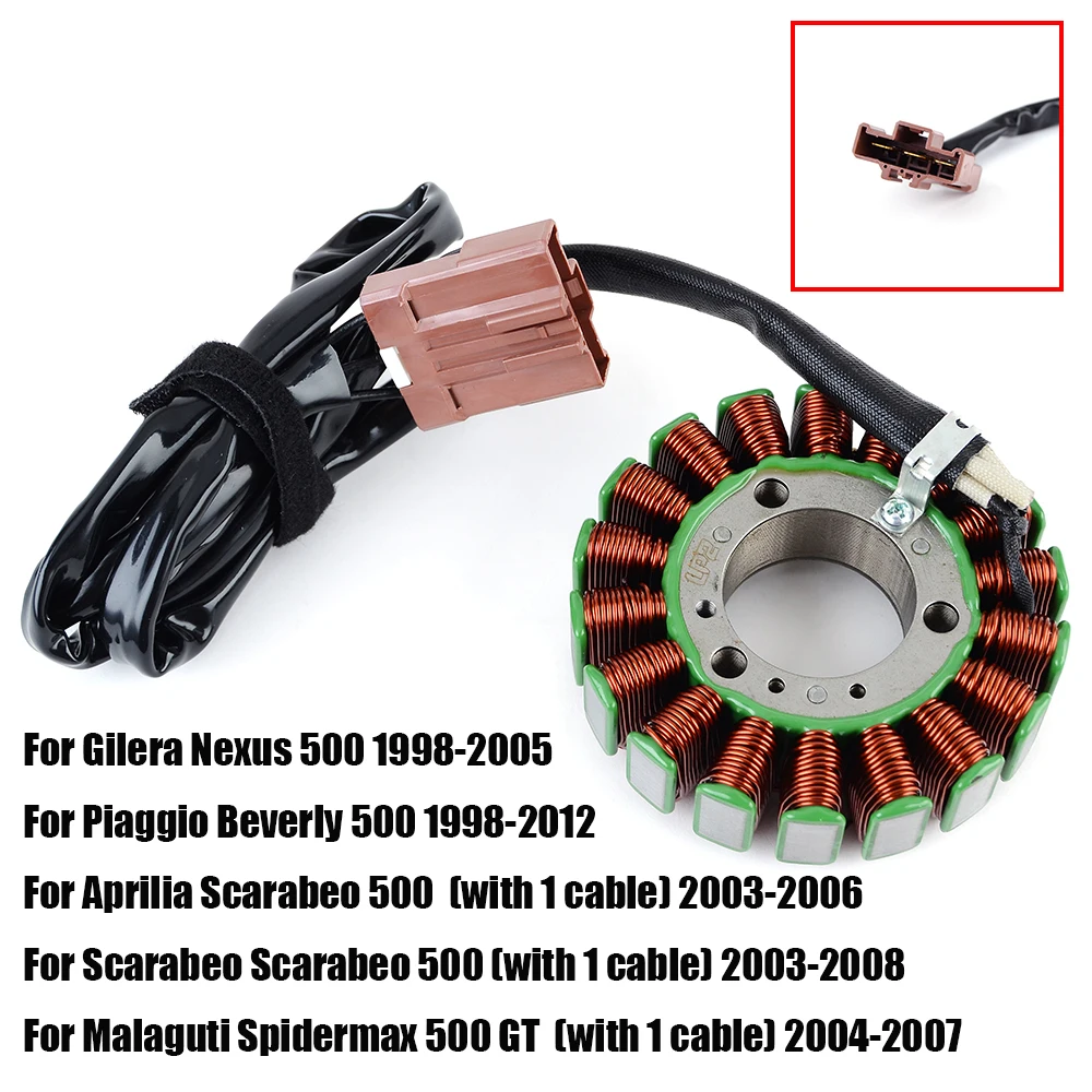 Stator Coil For Gilera Nexus 500 Piaggio Beverly X9 X8 500 400 Aprilia Atlantic Scarabeo 500 400 Scarabeo Scarabeo 500 492 400
Stator Coil For Gilera Nexus 500 Piaggio Beverly X9 X8 500 400 Aprilia Atlantic Scarabeo 500 400 Scarabeo Scarabeo 500 492 400