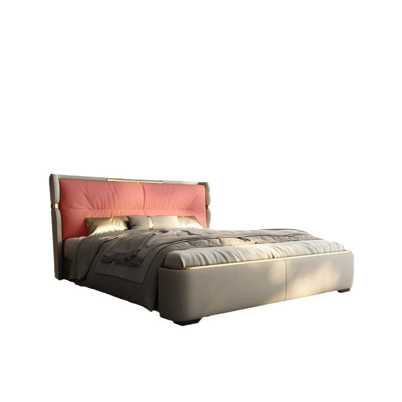 Master bedroom high-end atmosphere luxury leather bed 1.5m double modern atmosphere light luxury storage
Master bedroom high-end atmosphere luxury leather bed 1.5m double modern atmosphere light luxury storage