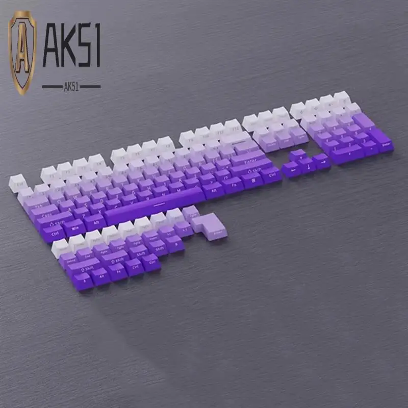 AK51-136 Keys OEM-Profile PBT Keycaps Gradient Translucent Side Engraved Key Caps For Gaming Mechanical Keyboard
AK51-136 Keys OEM-Profile PBT Keycaps Gradient Translucent Side Engraved Key Caps For Gaming Mechanical Keyboard