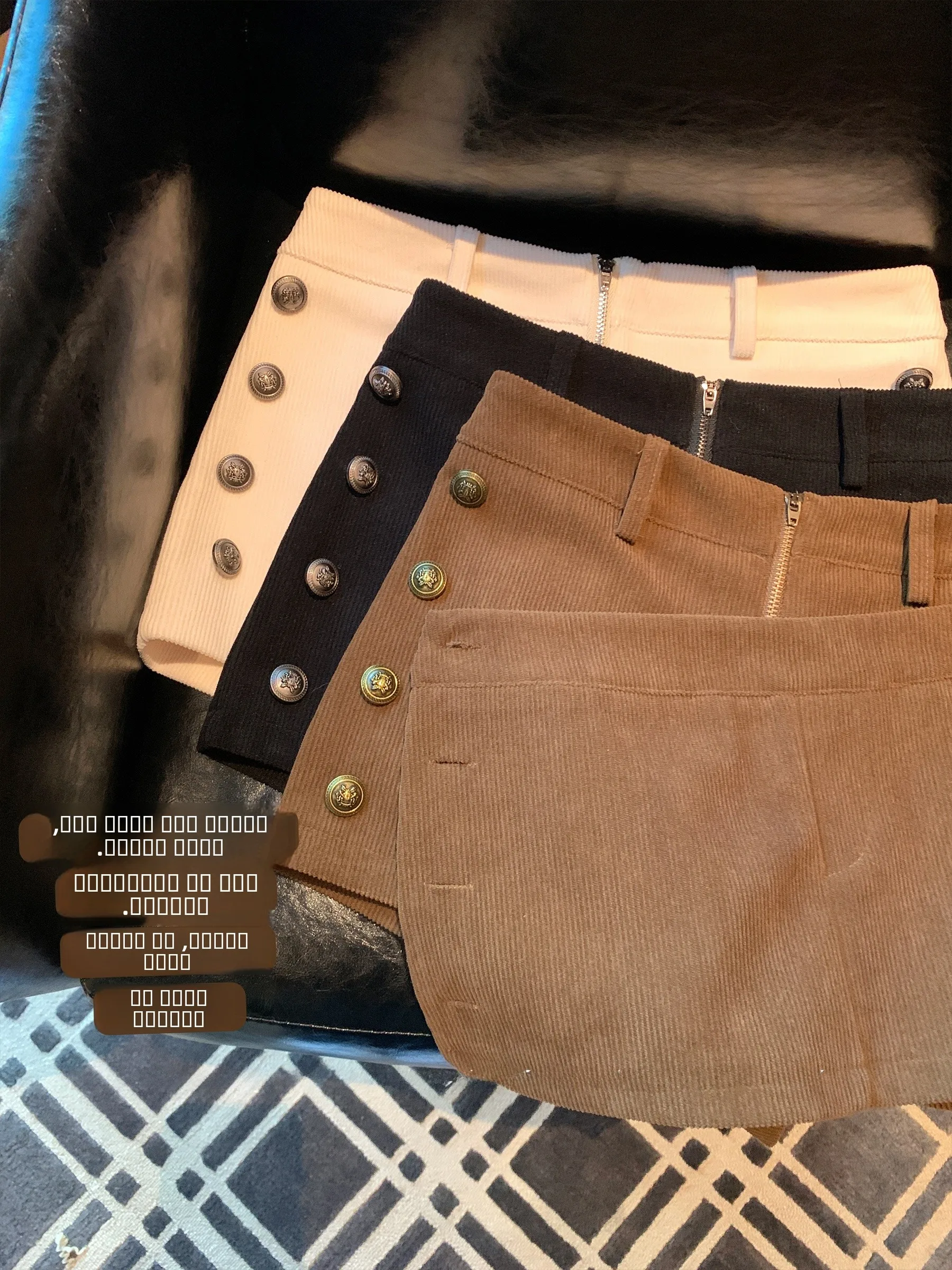 Sam Seoi High Waist Corduroy A-Line Skirt Women's Double Button Anti-Light Skirt Pants Casual Sle Static-Free
Sam Seoi High Waist Corduroy A-Line Skirt Women's Double Button Anti-Light Skirt Pants Casual Sle Static-Free