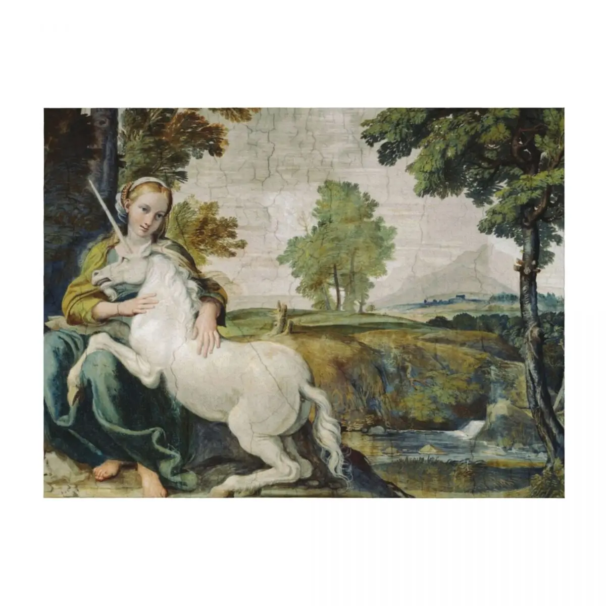 THE MAIDEN AND THE UNICORN IN LANDSCAPE Throw Blanket Polar Custom Baby Blankets For Baby Blankets
THE MAIDEN AND THE UNICORN IN LANDSCAPE Throw Blanket Polar Custom Baby Blankets For Baby Blankets