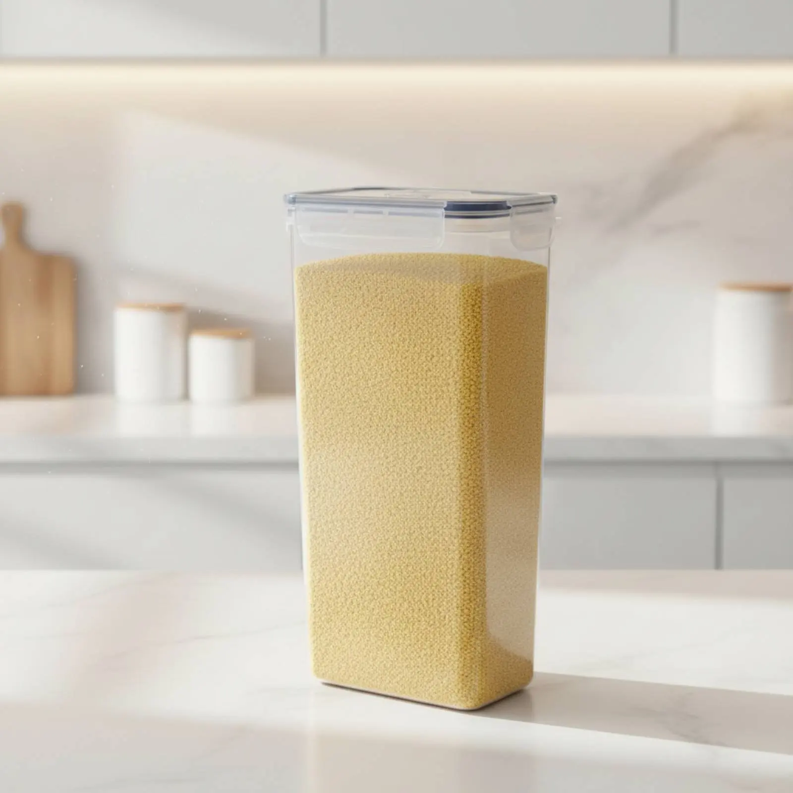 Sealed Grain Storage Jar Moisture-Resistant Airtight Food Canister Dry Food Storage Container Space-Saving Plastic Cereal
Sealed Grain Storage Jar Moisture-Resistant Airtight Food Canister Dry Food Storage Container Space-Saving Plastic Cereal