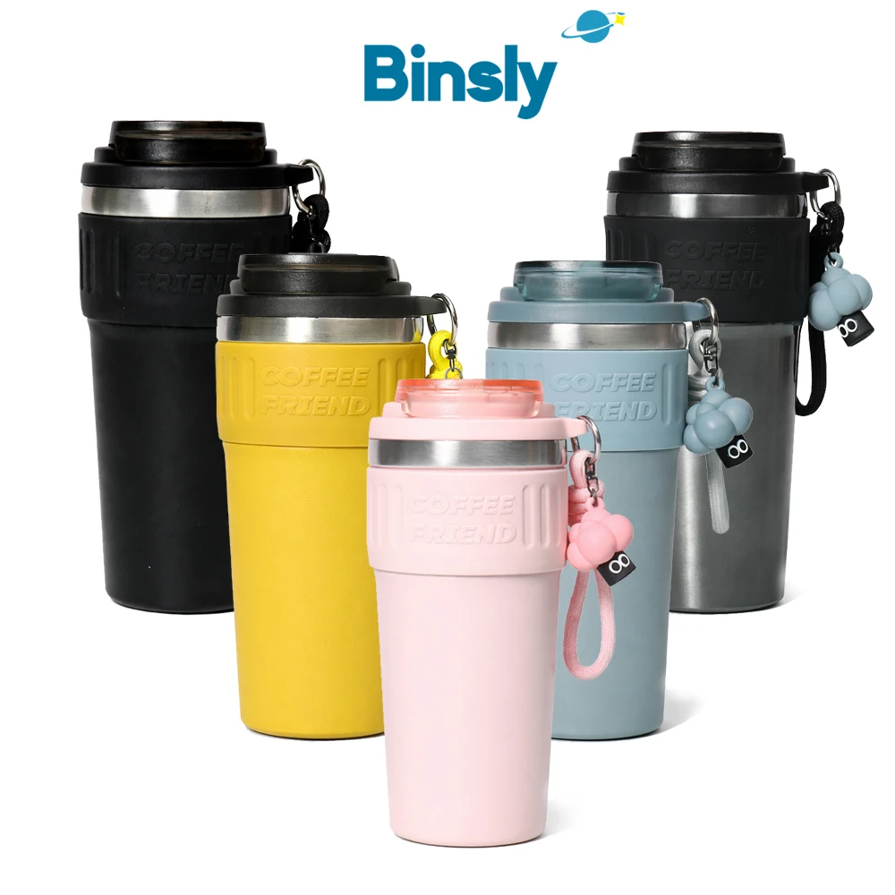 Reusable Insulated Coffee Travel Mug with Lid & Charm Stainless Steel Tumbler Leakproof Portable Cup for Work School Travel
Reusable Insulated Coffee Travel Mug with Lid & Charm Stainless Steel Tumbler Leakproof Portable Cup for Work School Travel