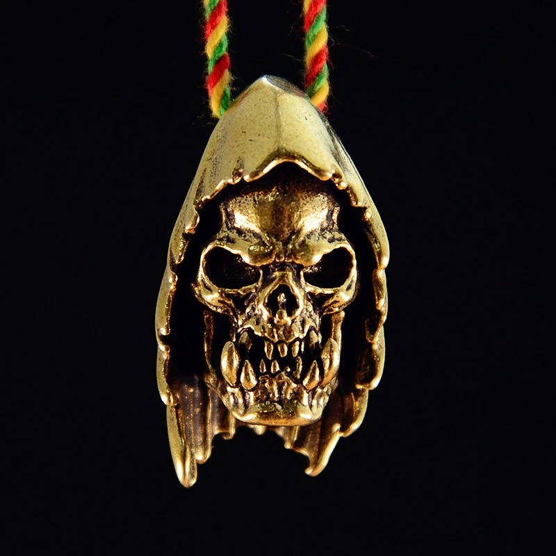 Cloak Wander Orcish Skull Head Brass Knife Bead DIY Paracord Bracelet Accessories Outdoor EDC Tool Umbrella Rope Lanyard Pendant
Cloak Wander Orcish Skull Head Brass Knife Bead DIY Paracord Bracelet Accessories Outdoor EDC Tool Umbrella Rope Lanyard Pendant