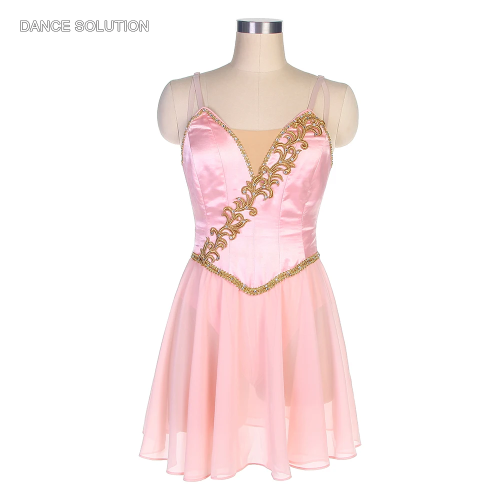 Pink Ballet Tutu Dress with Gold Appliques Customized Ballet Dance Clothes for Women & Girls Stage Performance Costumes B22062
Pink Ballet Tutu Dress with Gold Appliques Customized Ballet Dance Clothes for Women & Girls Stage Performance Costumes B22062