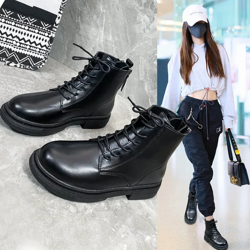 Fashion Platform Boots Women 2022 Autumn Winter Warm Leather Zipper Short Boots Female Motorcycle Boot Botas Mujer Black
Fashion Platform Boots Women 2022 Autumn Winter Warm Leather Zipper Short Boots Female Motorcycle Boot Botas Mujer Black